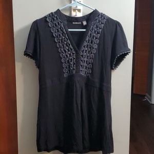 Black Blouse with lace detail